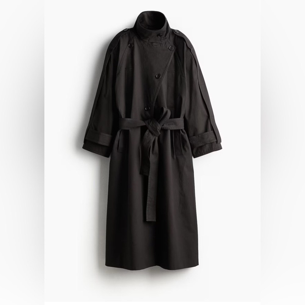 H&M Studio Collection - OVERSIZED COTTON TRENCH COAT